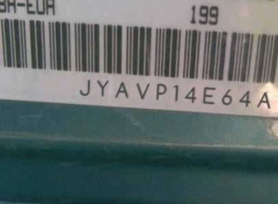 VIN prefix JYAVP14E64A0