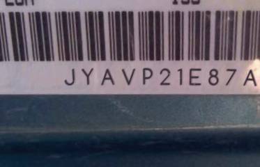 VIN prefix JYAVP21E87A0