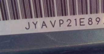 VIN prefix JYAVP21E89A0
