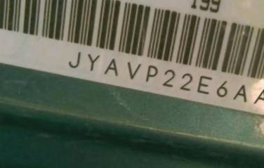 VIN prefix JYAVP22E6AA0