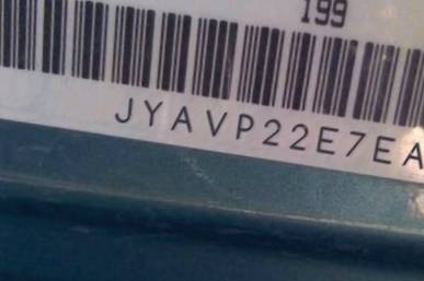 VIN prefix JYAVP22E7EA0