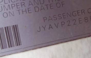 VIN prefix JYAVP22E8EA0