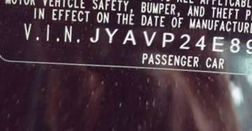 VIN prefix JYAVP24E89A0