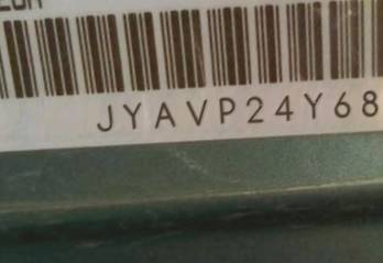 VIN prefix JYAVP24Y68A0