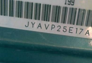 VIN prefix JYAVP25E17A0