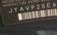 VIN prefix JYAVP25E69A0