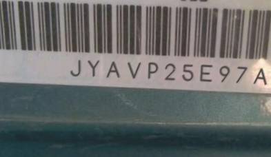 VIN prefix JYAVP25E97A0