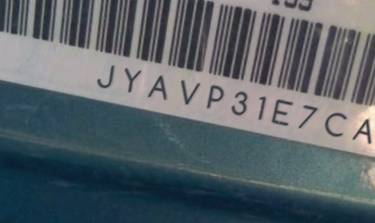 VIN prefix JYAVP31E7CA0