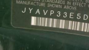 VIN prefix JYAVP33E5DA0