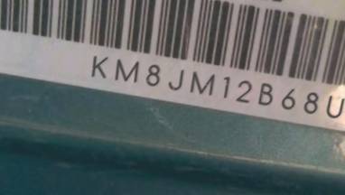 VIN prefix KM8JM12B68U7