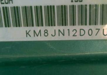 VIN prefix KM8JN12D07U6