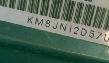 VIN prefix KM8JN12D57U5