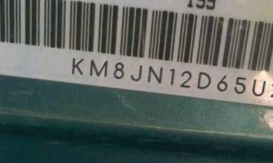 VIN prefix KM8JN12D65U2