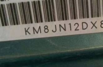 VIN prefix KM8JN12DX8U7