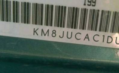 VIN prefix KM8JUCAC1DU6