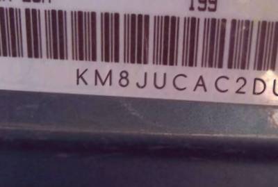 VIN prefix KM8JUCAC2DU5