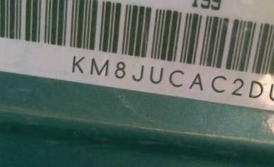 VIN prefix KM8JUCAC2DU6
