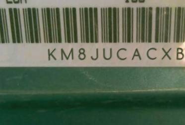 VIN prefix KM8JUCACXBU3