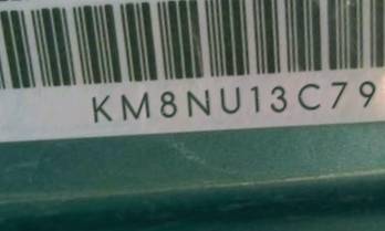 VIN prefix KM8NU13C79U0