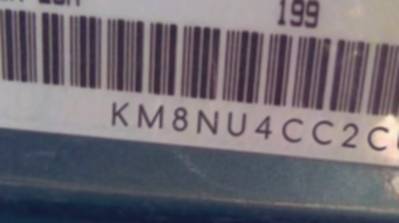 VIN prefix KM8NU4CC2CU1