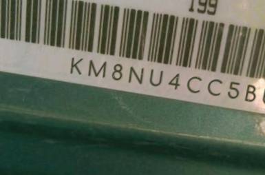 VIN prefix KM8NU4CC5BU1