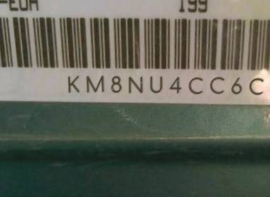 VIN prefix KM8NU4CC6CU1