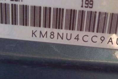 VIN prefix KM8NU4CC9AU1