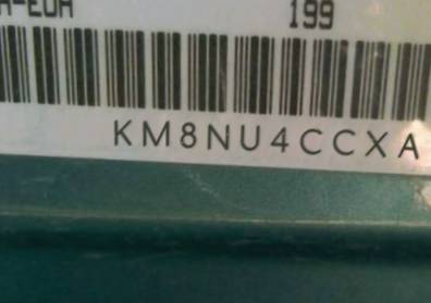 VIN prefix KM8NU4CCXAU1