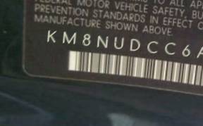 VIN prefix KM8NUDCC6AU1