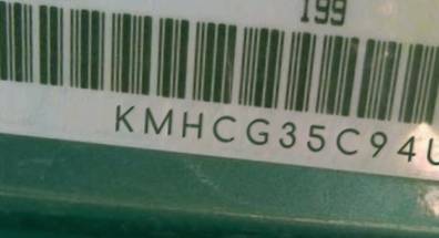 VIN prefix KMHCG35C94U3