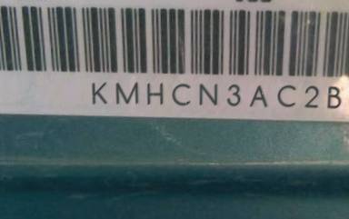 VIN prefix KMHCN3AC2BU1