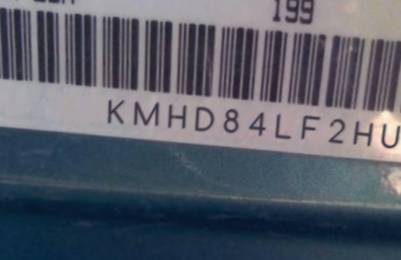 VIN prefix KMHD84LF2HU1