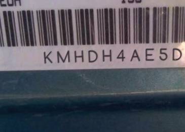 VIN prefix KMHDH4AE5DU8