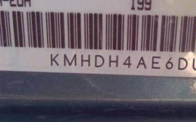 VIN prefix KMHDH4AE6DU0