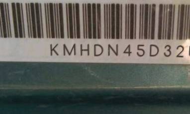 VIN prefix KMHDN45D32U3