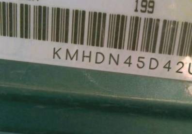 VIN prefix KMHDN45D42U4