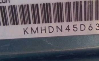VIN prefix KMHDN45D63U6