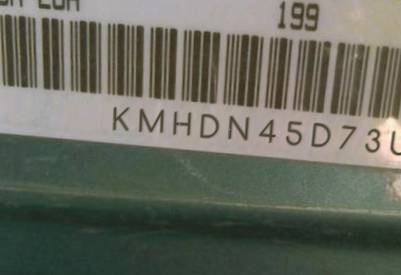 VIN prefix KMHDN45D73U5