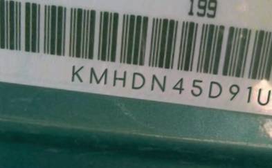 VIN prefix KMHDN45D91U1