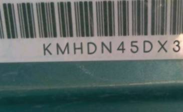 VIN prefix KMHDN45DX3U5