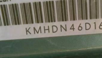 VIN prefix KMHDN46D16U1