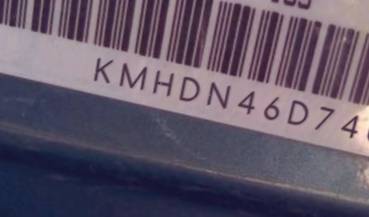 VIN prefix KMHDN46D74U7