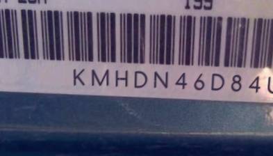 VIN prefix KMHDN46D84U8