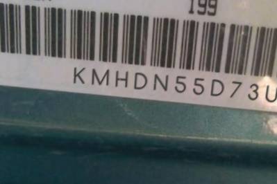 VIN prefix KMHDN55D73U1