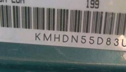 VIN prefix KMHDN55D83U0