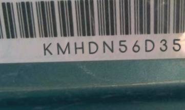 VIN prefix KMHDN56D35U1