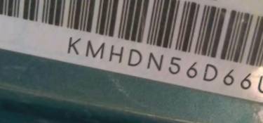 VIN prefix KMHDN56D66U1