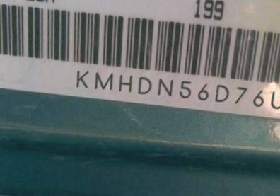 VIN prefix KMHDN56D76U1