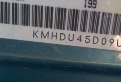 VIN prefix KMHDU45D09U6