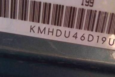 VIN prefix KMHDU46D19U6